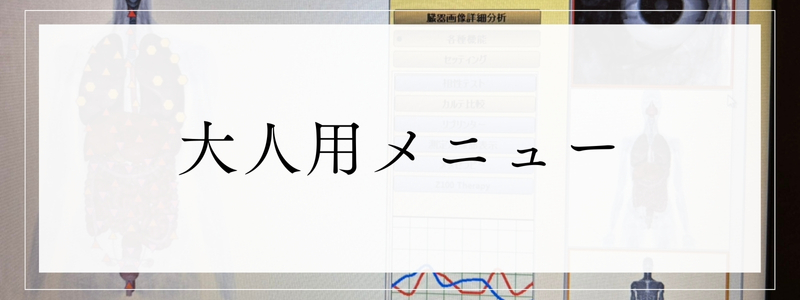 大人用メニュー