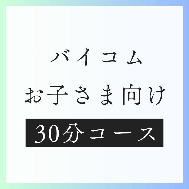 お子さまバイコム30分コース