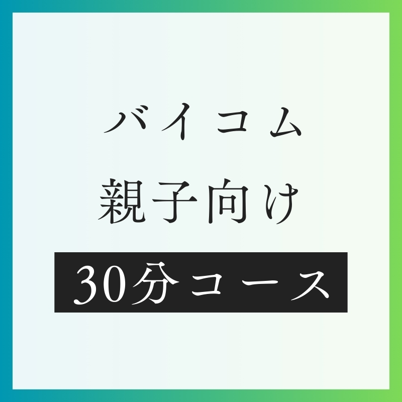 親子バイコム30分コース